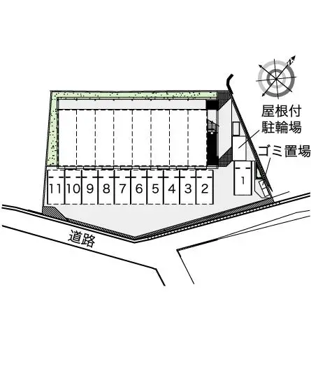 ★手数料０円★富士宮市城北町　月極駐車場（LP）